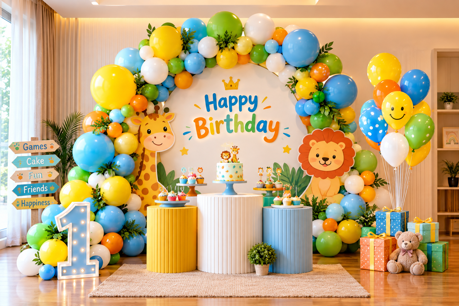 Kids Birthday Balloon Decor